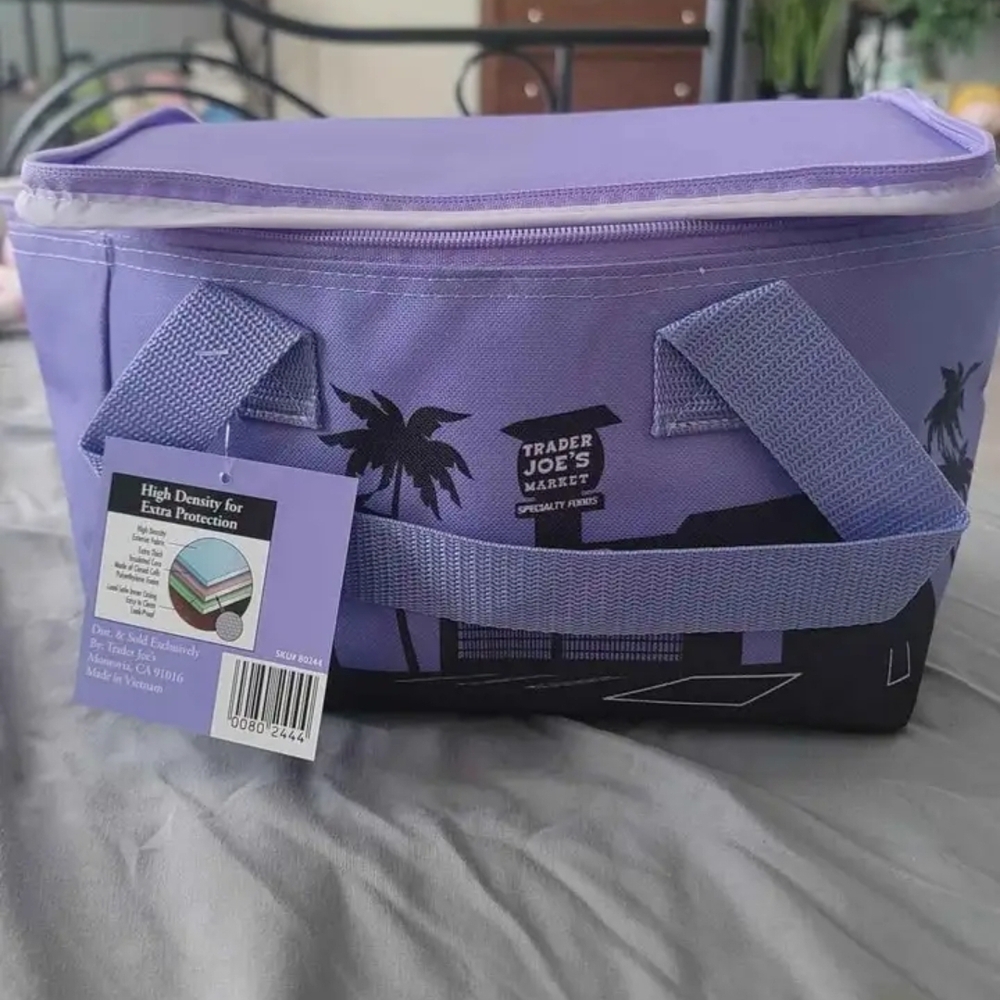 *SOLD* Trader Joe's Purple Tote Bag